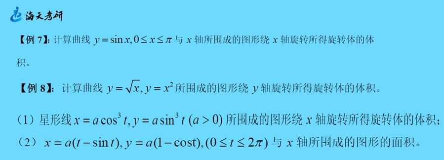 积分应用之旋转体体积1切片圆柱法